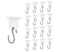 URAQT RV Awning Hooks, 17 PCS RV Awning Accessory Hangers, Camping Awning Hook, Piping Rail Accessories for Motorhome, Caravan, Christmas Party, Camping Tent, Indoor and Outdoor Decoration