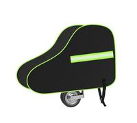 URAQT Tow Hitch Cover, Universal Waterproof Caravan Hitch Cover With Strap, Drawbar Trailer Protector with Reflective Strip, Suitable for Campervan and Caravan (Black/Green)