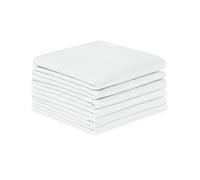 URAQT White Handkerchiefs 12 Pack,Large 38cm,Soft & Absorbent for Daily Use | Premium Fabric,Versatile Pocket Squares for Men and Women, Perfect for Grooms, Weddings, Prom, Celebration, Party