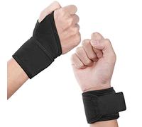 URAQT Wrist Support, 2 Pack Adjustable Wrist Strap for Men Women, Carpal Tunnel Compression Wrist Wraps for Tendonitis Pain Relief, Sports Protecting, Injury Recovery, Wrist Brace for Right&Left Hand