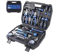 URASISTO 62-Piece General Household Tool Kit with Storage Toolbox, Basic Tool Set for Home, Garage, Apartment, DIY, and Gift