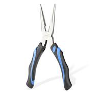 URASISTO 8-Inch Long Needle-Nose Side Cutting Pliers with Heavy Duty Nickel Chromium Steel Construction