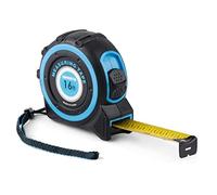 URASISTO Tape Measure 16FT with Fractions 1/8, Retractable Measuring Tape, Easy to Read, Rubber Protective Casing and Shock Absorbent Case for Carpenter, Surveyors, Engineers and Electricians