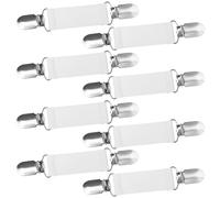 URATOT 8 Pieces Dress Clips Back Cinch Set,Shirt,Sweater,Clothes,Hat,Mitten,Shawl,Waist Clips for Women Men, Stainless Steel