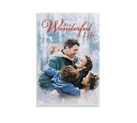 URAUIH It's A Wonderful Life Movie Poster Bedroom Living Room Wall Art Deco Poster 16x24inch(40x60cm) Unframe-style
