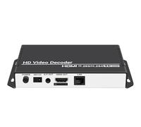 URayCoder H.265 H.264 4K HD Network Video Stream Decoder Supports RTMP HLS RTSP UDP SRT HTTP, IP to HDMI Converter for Decoding Video Encoders and IP Cameras to HDMI RCA CVBS Displays