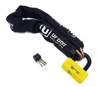 URBAN UR74100 Heavy Duty Chain Lock ø13mm/0.51in + Mini U Padlock, High Security SRA Approved, Fully Tested + Visible, Multi-function Anti Theft for Disc Brake, Anchor, Motorcycle, Parking 100cm/3,3ft