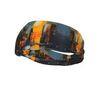 Urban Abstract Unisex Sports Headband, Running Basketball Elastic Headband, Yoga Sports Fitness Sweat Band,