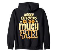 Urban Adventurers Abandoned Places Explorer Urban Exploring Zip Hoodie