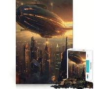 Urban Airship 1000-piece Jigsaw Puzzles Brain Training Fun Tight Interlock No Gaps Bonding Activity for Loved Ones (38x52cm)