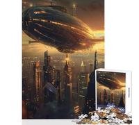 Urban Airship for Adults 1000 Piece Jigsaw Puzzle Great Gifts Stress Reliever Toy Wall Decor for 14+ Puzzle Game Offered (38x52cm)