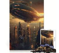Urban Airship Jigsaw Puzzles 1000 Pieces for Teenagers Cognitive Skill Stress Free Fun Exact Cut (50x75cm)