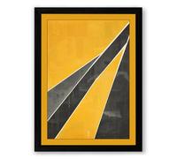 Urban Angular Forms Industrial Framed Wall Art Print A3 (42×29.7cm) Black, Wall Decor for Living Room, Bedroom, Office & Home, Ready to Hang, Art Gift
