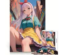 Urban Anime Maid Girl Teenagers 1000 Piece Jigsaw Puzzle Smart Training Restful Escape Flawless Cut Xmas Surprise (38x52cm)