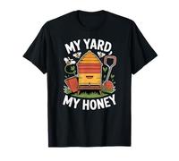 Urban Apiary Homegrown Honey with Backyard Bees in Garden T-Shirt