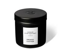 Urban Apothecary London Travel Candle - 35 Hour Burn Time, Perfect for Holidays, Artisan, Soy & Vegan Wax (Smoked Leather)