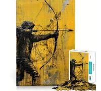 Urban Archer Jigsaw Puzzle 1000 Pieces Cognitive Fun Play High Precision Die Cut Unique Gift for Stress Relief (38x52cm)