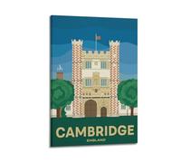 Urban Architecture Retro UK Cambridge Building Decorative Painting Canvas Wall Posters And Modern Family Bedroom Decor 12x18inch(30x45cm)