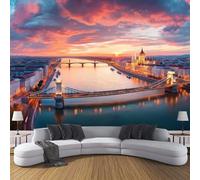 Urban Architecture Silk Wallpaper Murals, Orange Bedroom Wallpaper, St. Stephen'S Cathedral Wall Paper for Living Room, Not Self Adhesive Wall Paper, Large Mural & Room Decor 350×256cm