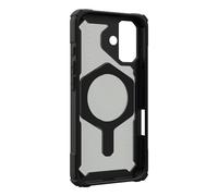 URBAN ARMOR GEAR UAG Designed for iPhone 17 Case with Kickstand Plasma XTE - Compatible with MagSafe Transparent Military Grade Protective Cover, Black/Pop Orange