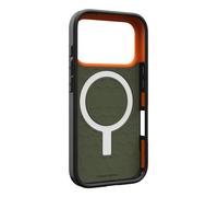 URBAN ARMOR GEAR UAG Designed for iPhone 17 Pro Case Civilian - Compatible with MagSafe Military Grade Protective Cover, Olive/Orange