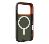 URBAN ARMOR GEAR UAG Designed for iPhone 17 Pro Case Civilian - Compatible with MagSafe Military Grade Protective Cover, Olive/Orange