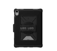 UAG Designed for iPad 10.9” 10th Gen 2022 Case Metropolis Black with Adjustable Handstrap and Pencil Holder Rugged Non-slip Tactile Grip Exterior Heavy Duty Protective Folio Cover by URBAN ARMOR GEAR