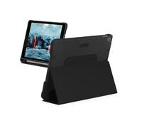 Urban Armor Gear Outback-Bio Case Apple iPad 10.2 Case (2021/2020 2019) Biodegradable [Case with Stand Function, Wake Sleep, Magnetic Front Flap, Pencil Holder] Black, 121915114040