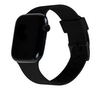 URBAN ARMOR GEAR [U by UAG Compatible with Apple Watch Band 49/46/45/44mm iWatch Series Ultra 3/Ultra 2/Ultra/4-11/SE3/SE2/SE Dot Slim Soft Silicone Adjustable Replacement Strap, Black