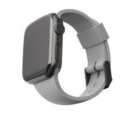 URBAN ARMOR GEAR [U by UAG Compatible with Apple Watch Band 49/46/45/44mm, iWatch Series Ultra 2/Ultra/4-10/SE 2/SE, Soft Stylish Dot Silicone Pattern Sport Replacement Strap, Grey