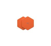 URBAN ARMOR GEAR UAG 2-Pack Magnetic Metal Hexagon Sticker for iPhone, 3M Adhesive Wall Mount Phone Holder for Car Dashboard, Gym, Mirror, Bathroom, Orange