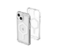 URBAN ARMOR GEAR UAG Case Compatible with iPhone 15 Case 6.1" Plyo Ice/White Built-in Magnet Compatible with MagSafe Charging Rugged Anti-Yellowing Transparent Clear Dropproof Protective Cover