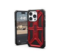 URBAN ARMOR GEAR UAG Case Compatible with iPhone 15 Pro Case 6.1" Monarch Crimson Rugged Heavy Duty Military Grade Drop Tested Protective Cover