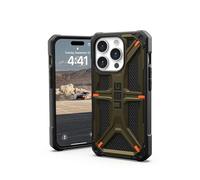 URBAN ARMOR GEAR UAG Case Compatible with iPhone 15 Pro Case 6.1" Monarch Kevlar Element Green Rugged Heavy Duty Military Grade Drop Tested Protective Cover