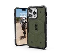 URBAN ARMOR GEAR UAG Case Compatible with iPhone 15 Pro Case 6.1" Pathfinder Olive Drab Built-in Magnet Compatible with MagSafe Charging Rugged Military Grade Dropproof Protective Cover