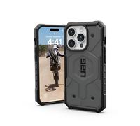 URBAN ARMOR GEAR UAG Case Compatible with iPhone 15 Pro Case 6.1" Pathfinder Silver Built-in Magnet Compatible with MagSafe Charging Rugged Military Grade Dropproof Protective Cover