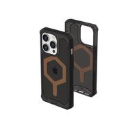 URBAN ARMOR GEAR UAG Case Compatible with iPhone 15 Pro Case 6.1" Plyo Black/Bronze Built-in Magnet Compatible with MagSafe Charging Rugged Anti-Yellowing Transparent Clear Protective Cover
