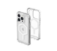 URBAN ARMOR GEAR UAG Case Compatible with iPhone 15 Pro Case 6.1" Plyo Ice/White Built-in Magnet Compatible with MagSafe Charging Rugged Anti-Yellowing Transparent Clear Dropproof Protective Cover