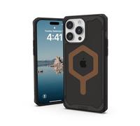 URBAN ARMOR GEAR UAG Case Compatible with iPhone 15 Pro Max Case 6.7" Plyo Black/Bronze Built-in Magnet Compatible with MagSafe Charging Rugged Anti-Yellowing Transparent Clear Protective Cover