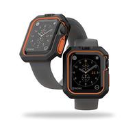 URBAN ARMOR GEAR UAG Compatible Apple Watch Case, 40mm, iWatch Series 6/5/4/SE 2/SE, Civilian Rugged Protective TPU Bumper Case, Black/Orange