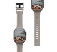 URBAN ARMOR GEAR UAG Compatible with Apple Watch Band 42/41/40mm, Soft-touch Silicone Adjustable Replacement Strap iWatch Series 11/10/9/8/7/6/5/4/SE3/SE2/SE, Scout Titanium