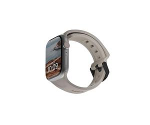 URBAN ARMOR GEAR UAG Compatible with Apple Watch Band 42/41/40mm, Soft-touch Silicone Adjustable Replacement Strap iWatch Series 11/10/9/8/7/6/5/4/SE3/SE2/SE, Scout Titanium