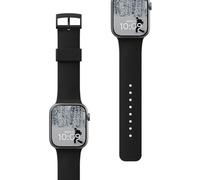 URBAN ARMOR GEAR UAG Compatible with Apple Watch Band 49/46/45/44mm iWatch Series Ultra 3/Ultra 2/Ultra/4-11/SE3/SE2/SE Dot Sport Soft Silicone Breathable Replacement Watch Strap for Women Men, Black