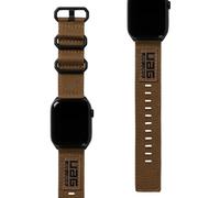 URBAN ARMOR GEAR UAG Compatible with Apple Watch Band 49/46/45/44mm iWatch Series Ultra 3/Ultra 2/Ultra/4-11/SE3/SE2/SE Nato Eco Nylon Sport Adjustable Replacement Strap, Dark Earth