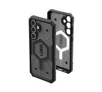 URBAN ARMOR GEAR UAG Compatible with Samsung Galaxy S24 FE Case SM-S721 Pathfinder Clear, Magnetic Charging Transparent Rugged Military Grade Dropproof Impact Resistant Protective Cover, Ash