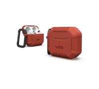 URBAN ARMOR GEAR UAG Designed for AirPods 3rd Gen 2021 Case, Durable Rugged Soft Silicone/Hard Shell Full Case Protective Cover with Detachable Keychain Carabiner