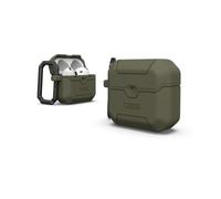 URBAN ARMOR GEAR UAG Designed for AirPods 4th Gen Case Scout, Rugged Military Grade Drop Proof Protective Cover with Detachable Carabiner Clip & Secure Lip Closure, Olive Drab