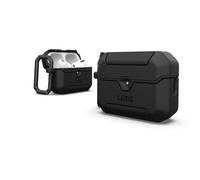 URBAN ARMOR GEAR UAG Designed for AirPods Pro 3rd Gen Case, Rugged Military Grade Drop Proof Protective Cover with Detachable Carabiner Clip & Secure Lip Closure, Scout Black