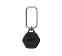 URBAN ARMOR GEAR UAG Designed for AirTag (Gen 2 & 1) Case Scout Rugged Anti-Scratch Lightweight Silicone Protective Cover Holder with Carabiner for Keys, Pets, Backpacks - Black