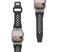 URBAN ARMOR GEAR UAG Designed for Apple Watch Band 49/46/45/44mm iWatch Ultra 3/Ultra 2/Ultra/4-11/SE/SE 2/SE 3 Premium Sport Breathable Replacement Watch Strap, Monarch Black/Titanium